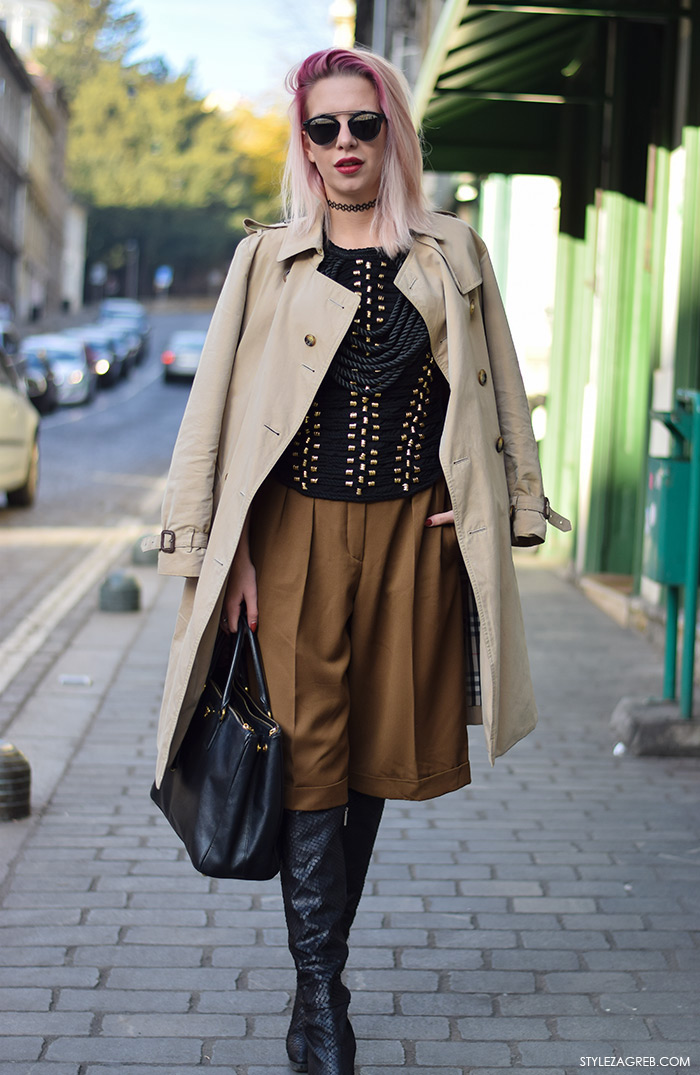 H&M Balmain na street style način, Nika Audrey White, Zagreb street style moda