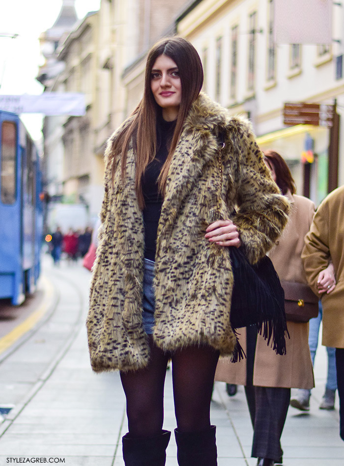 Kako nositi šorc, bundicu, čizme preko koljena, boho stil. Zagreb street style, ulična moda Klaudija Lozić iz Vinkovaca