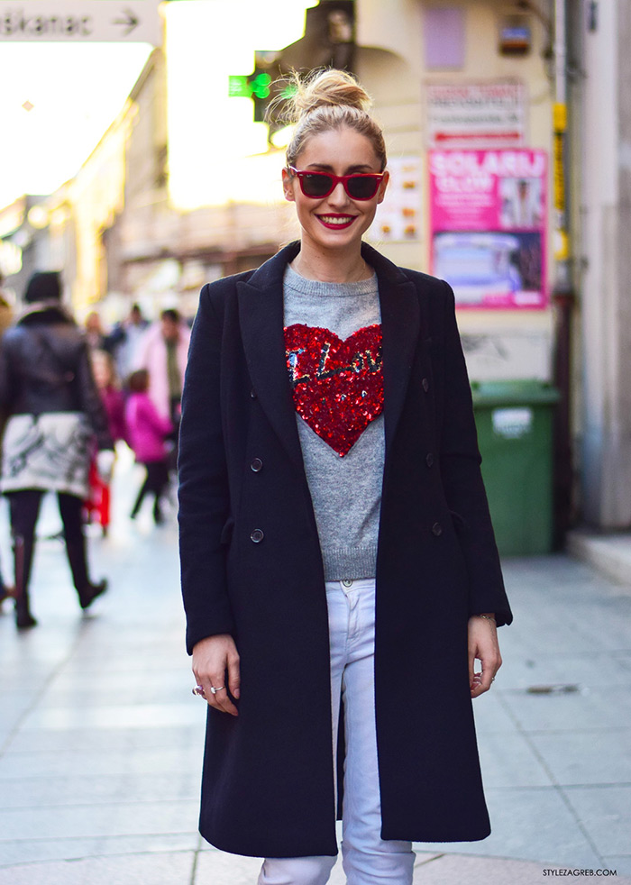 Ideje za dnevni stajling, ulična moda 2016 Zagreb street style Sara Gulin Valentinovo, udruga žena, super žena, gloria časopis za žene, život i zdravlje, poslovna žena, zadovoljna žena