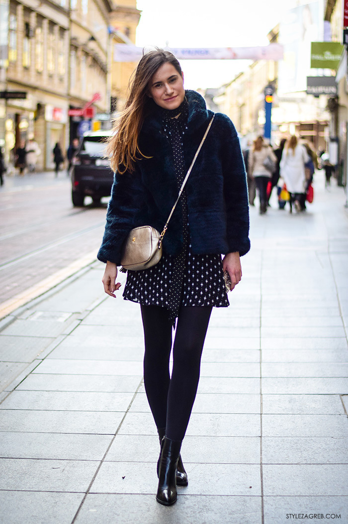 ulicna moda zagreb 2016 street style Zagreb, Ivana Jerković instagram, kako kombinirati mini haljinu i bundicu