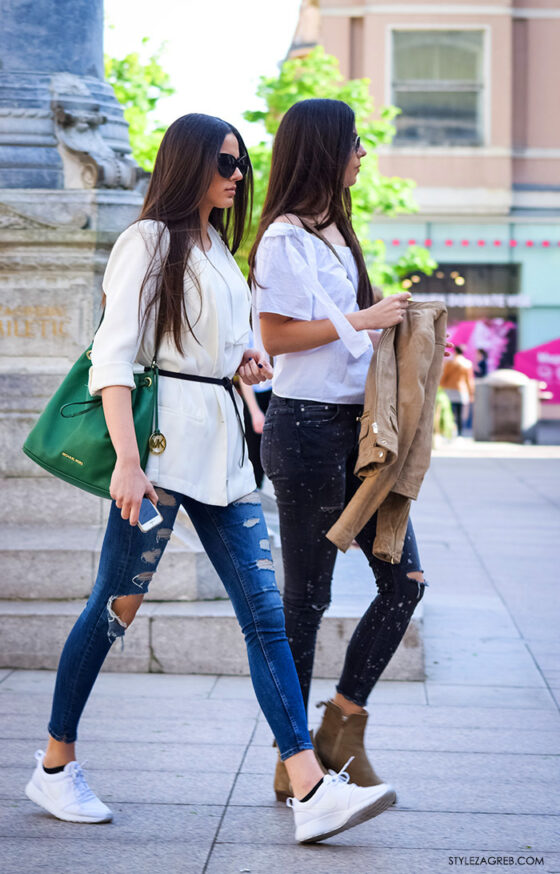 Kako nositi bijeli sako i traperice by StyleZagreb.com