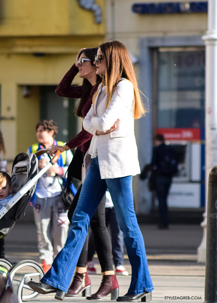 sportski sako bijele hlače, Moda kako nositi bijeli sako i traperice, Zagreb street style Instagram žena moda fashion hr zagrebačka špica modne kombinacije