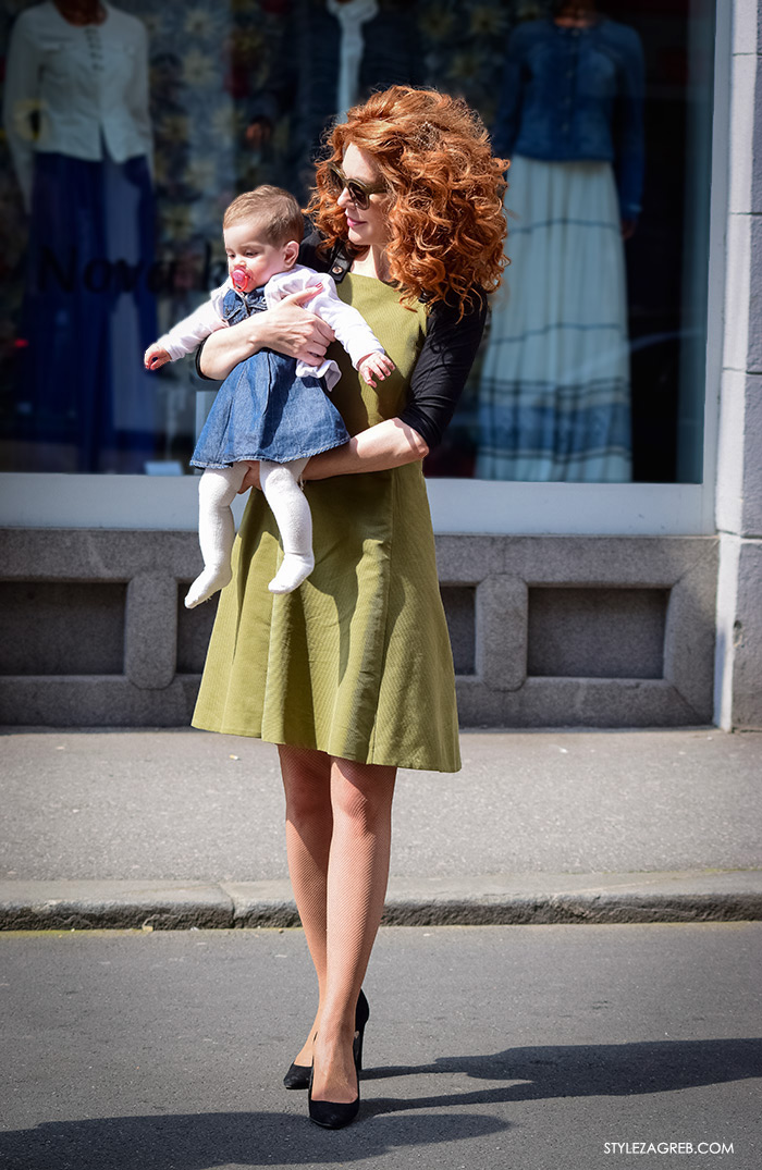 Ana Šarić Karamarko, kćerka Katarina Karamarko, ulična moda Zagreb street style gloria časopis za žene, žena moda fashion hr