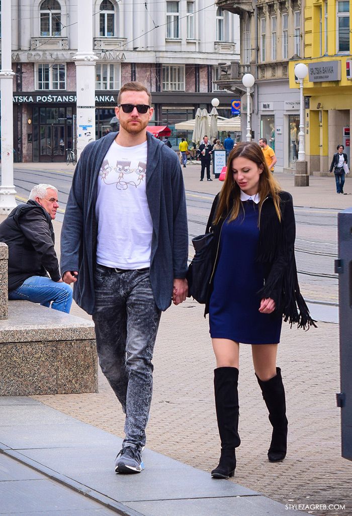 kako nositi jaknu s resama na rukavima i čizme preko koljena, cro moda street style zagreb žena ulična moda fashion hr zagrebačka proljetna špica modne kombinacije trend portal zena hr