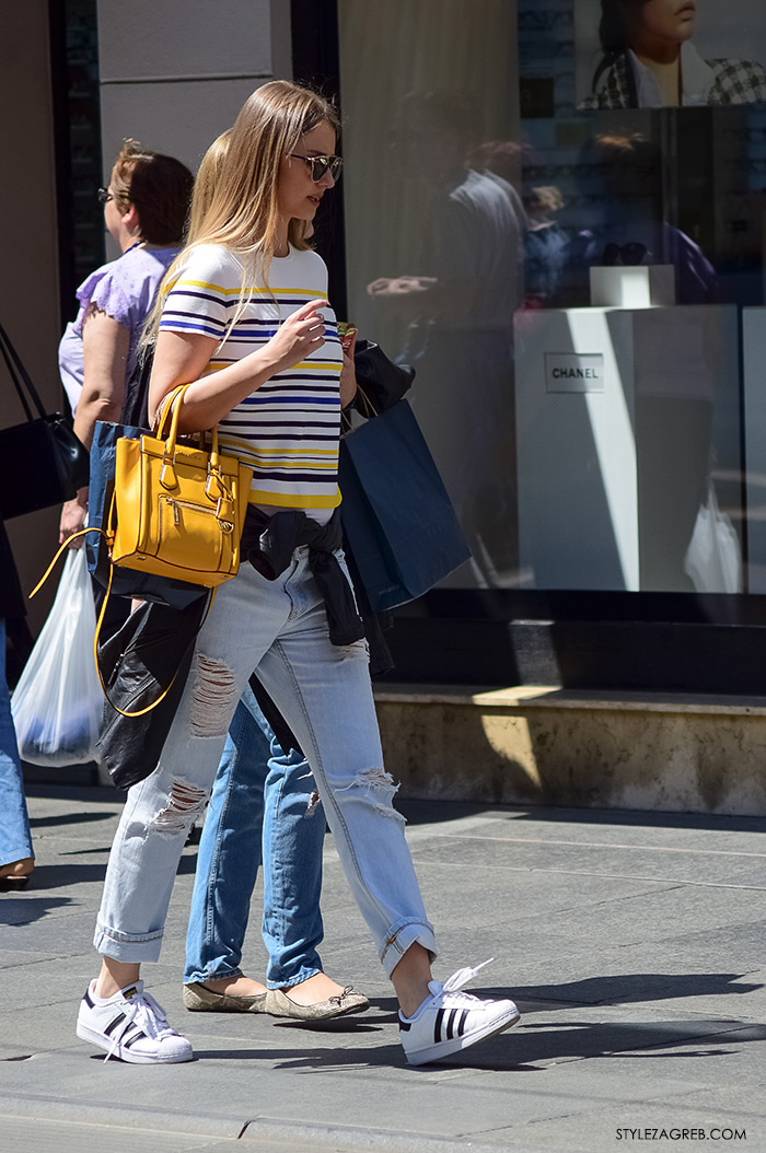 Street Style Zagreb, kako kombinirati žuta torba Zara, ulična moda 
