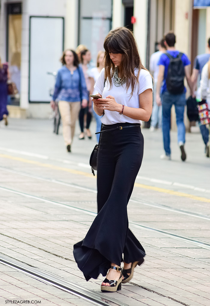 Street style Zagreb novi trend lepršave hlače, ženska moda ljeto 2016