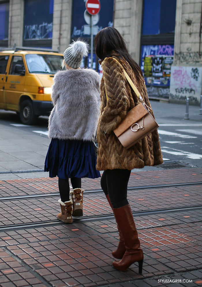 Dress code. Faux fur coats, women's winter fashion what to wear street style za Advent u Zagrebu: kako se odjenuti za prohladnu špicu