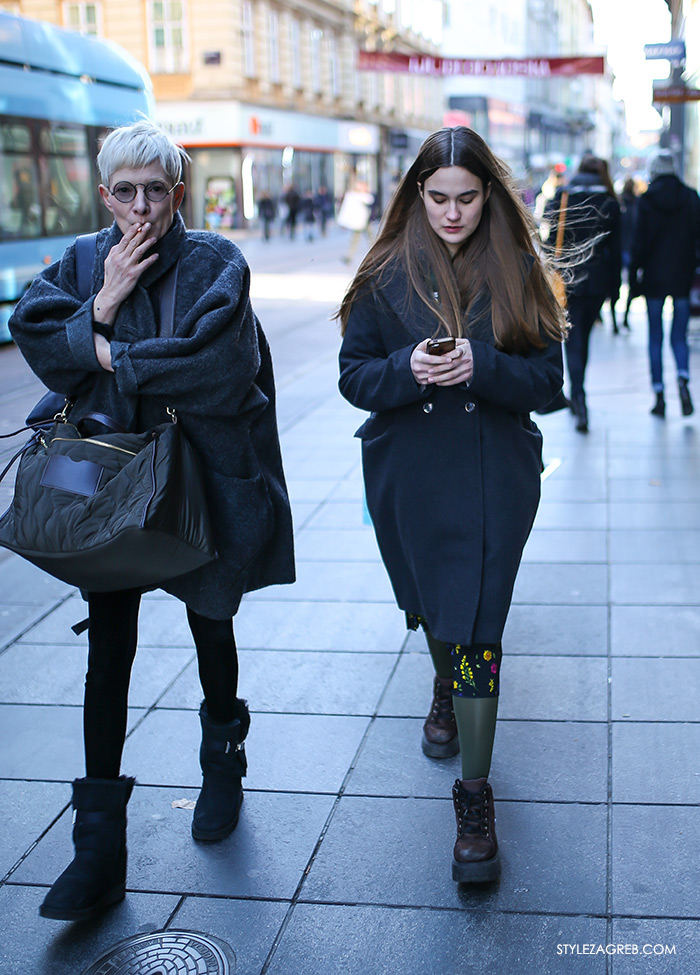 street style women's winter fashion Zagreb Croatia