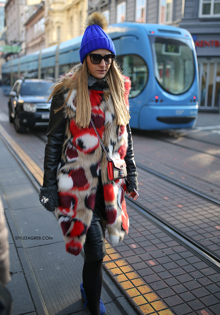 fashinistas fashion street fashion, modni dodaci moda bundica od umjetnog krzna gdje kupiti, zagreb hrvatska street style croatia faux fur coat latest image