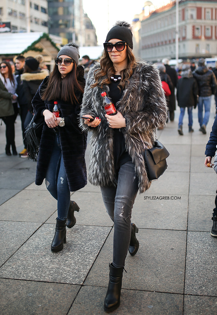 fashinistas fashion street fashion, modni dodaci moda bundica od umjetnog krzna gdje kupiti, zagreb hrvatska street style croatia faux fur coat latest image