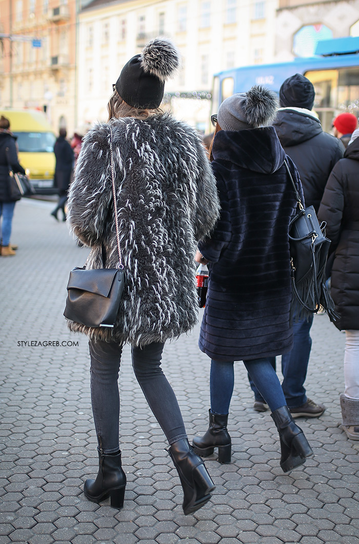 fashinistas fashion street fashion, modni dodaci moda bundica od umjetnog krzna gdje kupiti, zagreb hrvatska street style croatia faux fur coat latest image