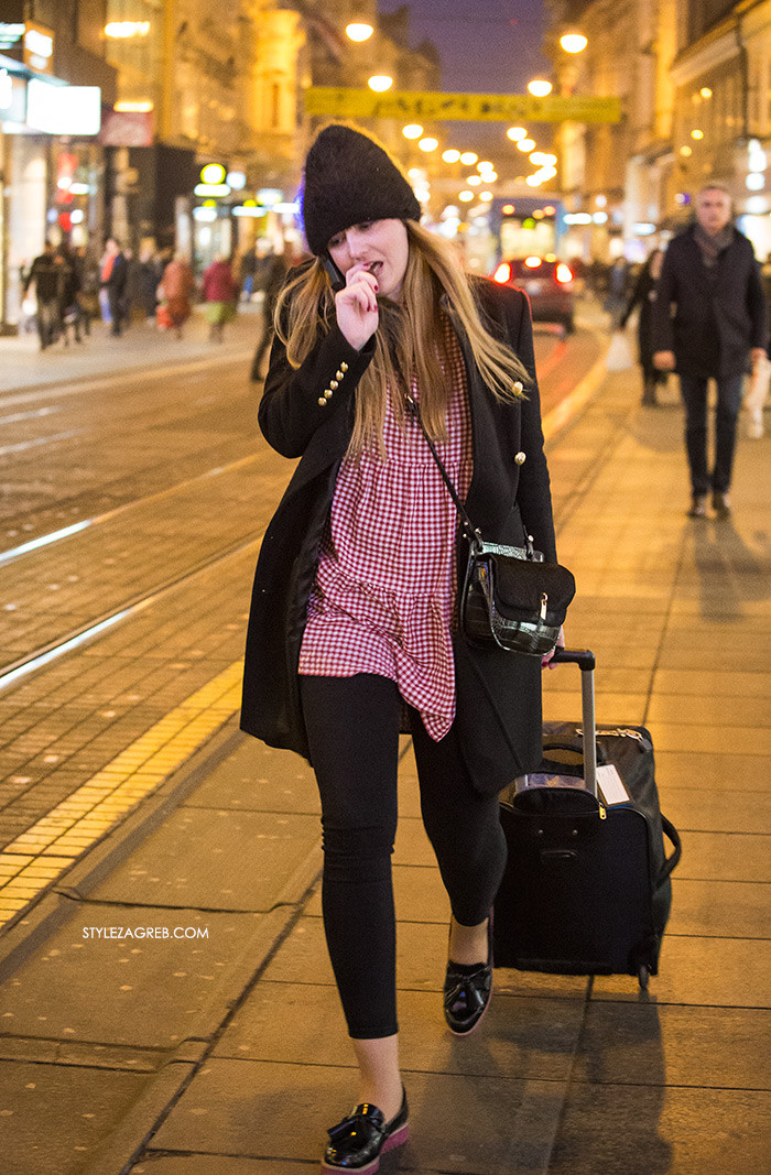 STYLE ZAGREB: Uzorak najavljen kao veliki proljetni trend već je na ulicama Zagreba, how to wear gingham vichy Zara dress, street style women's spring fashion 