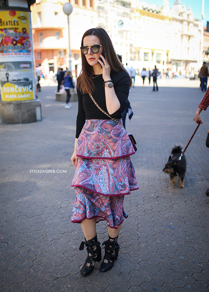 zagrebačka špica proljetna moda street style styling suknja s volanima Larie Marina Lacković Instagram