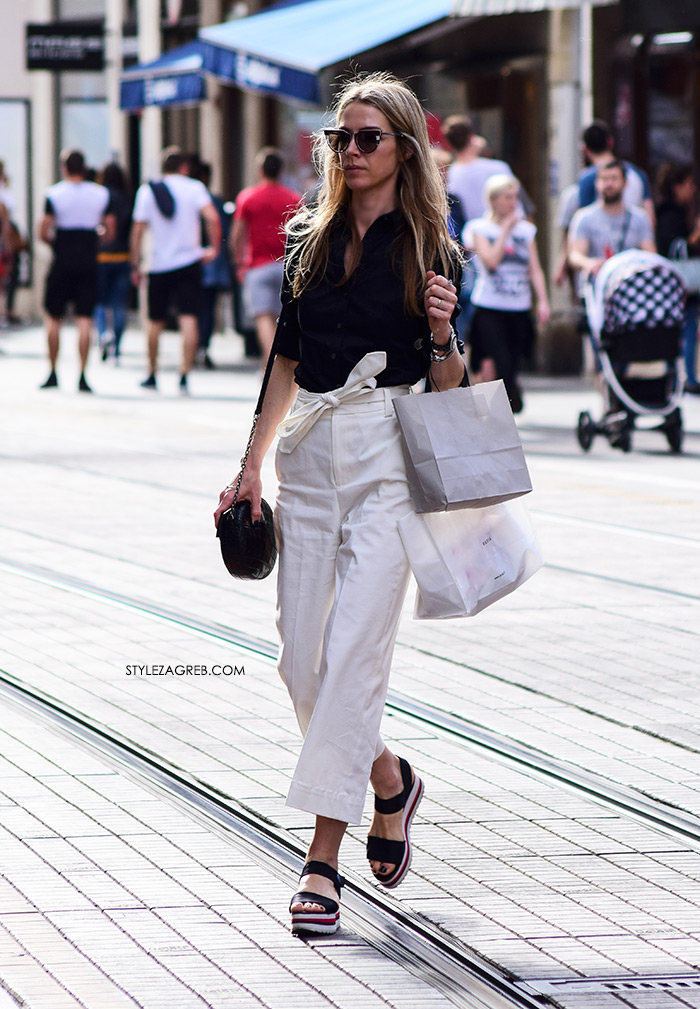 style zagreb špica zagreb danas street style slika flatforme bijele hlače