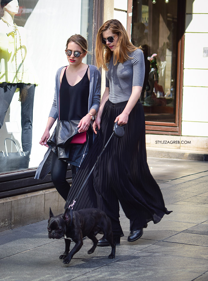 zagrebačka špica street style zagreb crni styling plisirane suknje culottes suknja-hlače šos-hlače