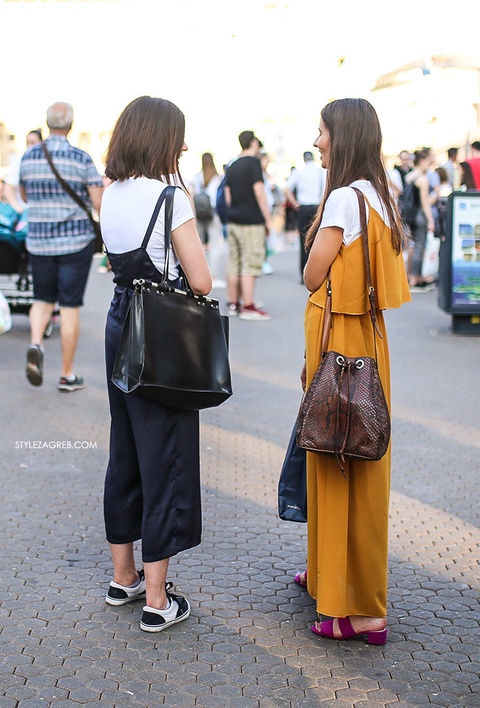 street style zagreb špica ljetna moda culottes kombinezon, žuta maksi haljina 
