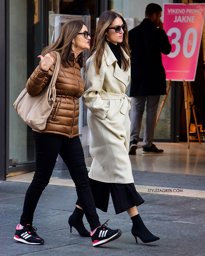 street style zagreb sivi kaput u boji devine dlake špica