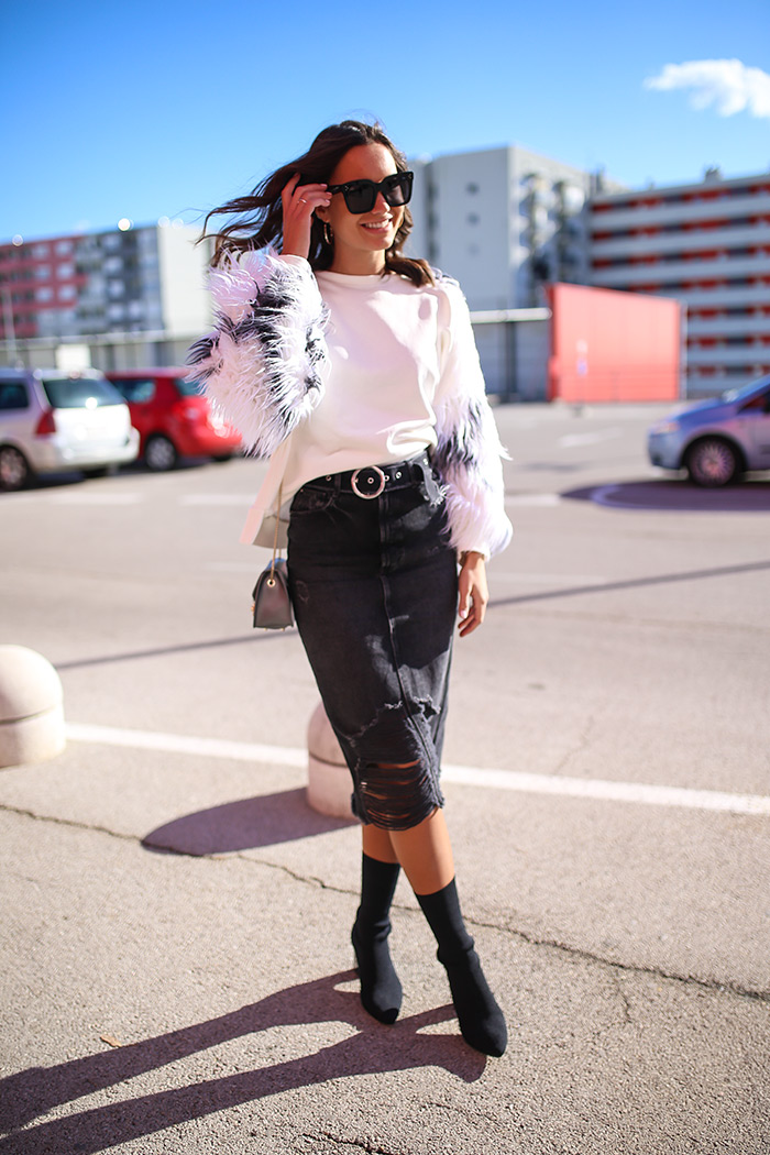Paula Vuko, Style Zagreb, street style špica Arena centar jesenska moda trendovi traper crna suknja Zara