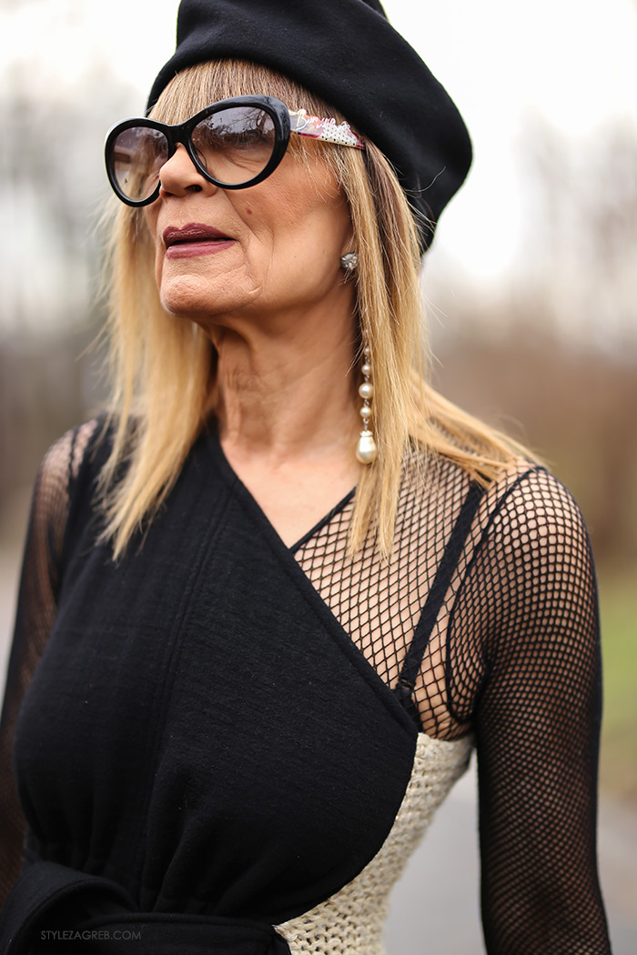 Đurđa Tedeschi crna haljina stil najbolje odjevena street style modna ikona