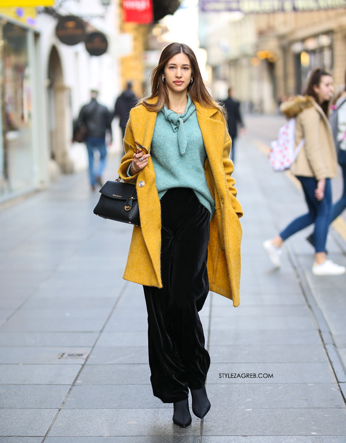 kako nositi žuti kaput Dora Drkula Style Zagreb sestre Josipović