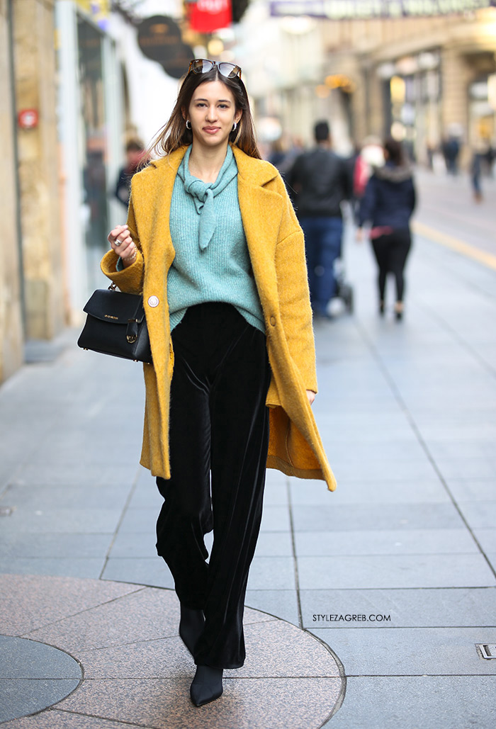 kako nositi žuti kaput Dora Drkula Style Zagreb sestre Josipović proljetna moda