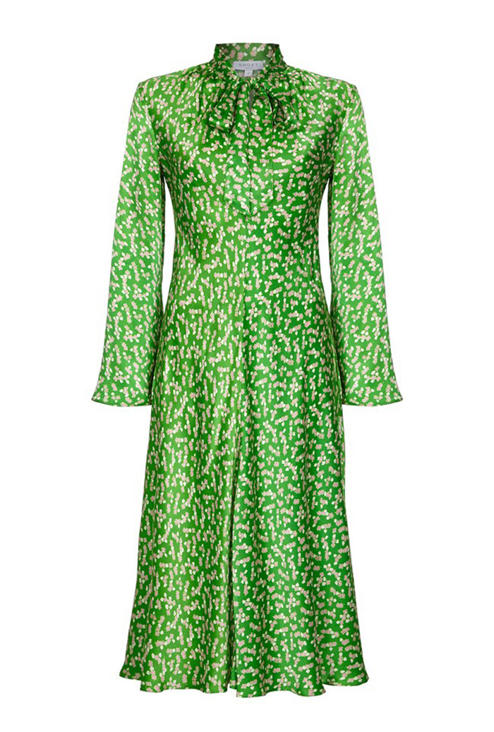 Ghost zelena haljina hit street style
