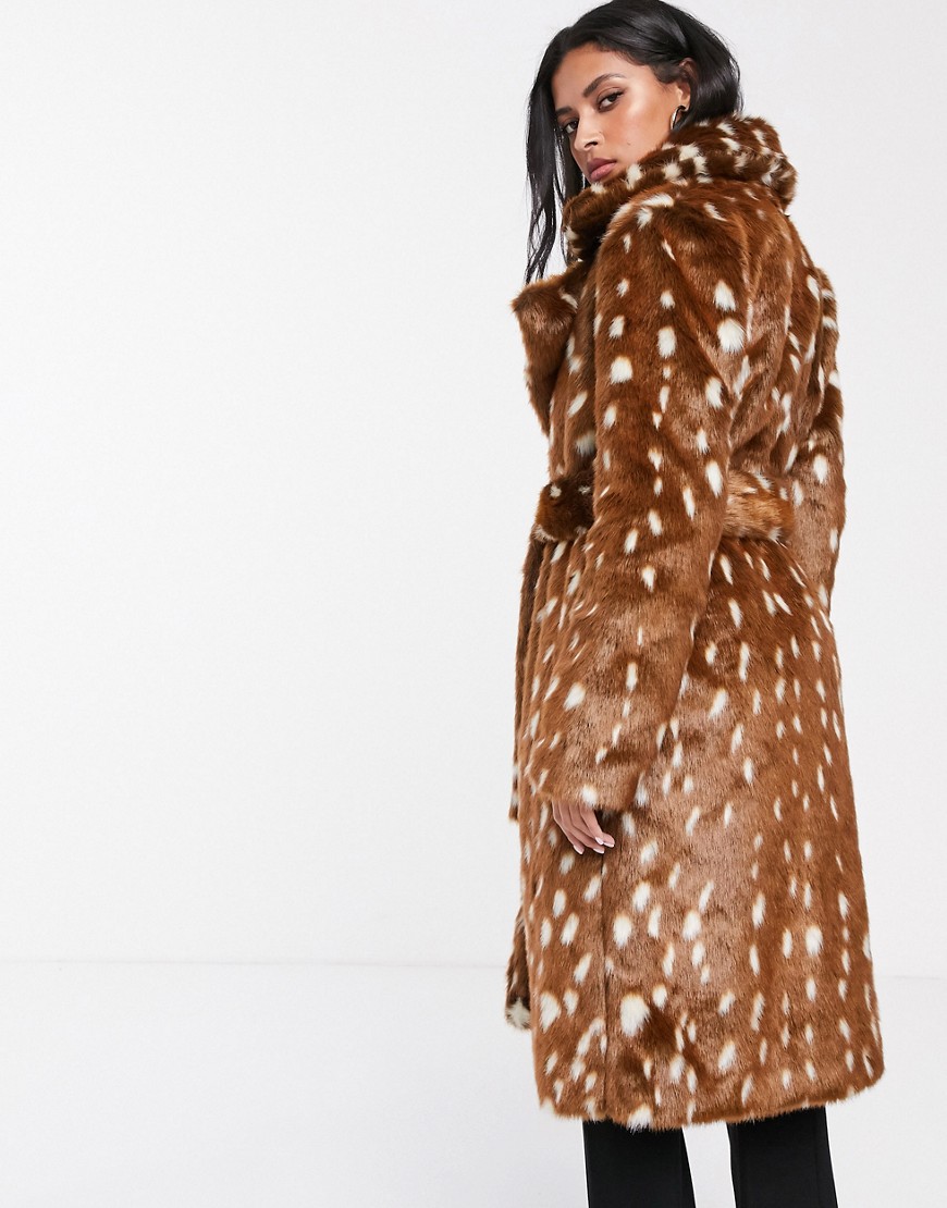 bambi bunda faux fur coat teddy bear coat asos