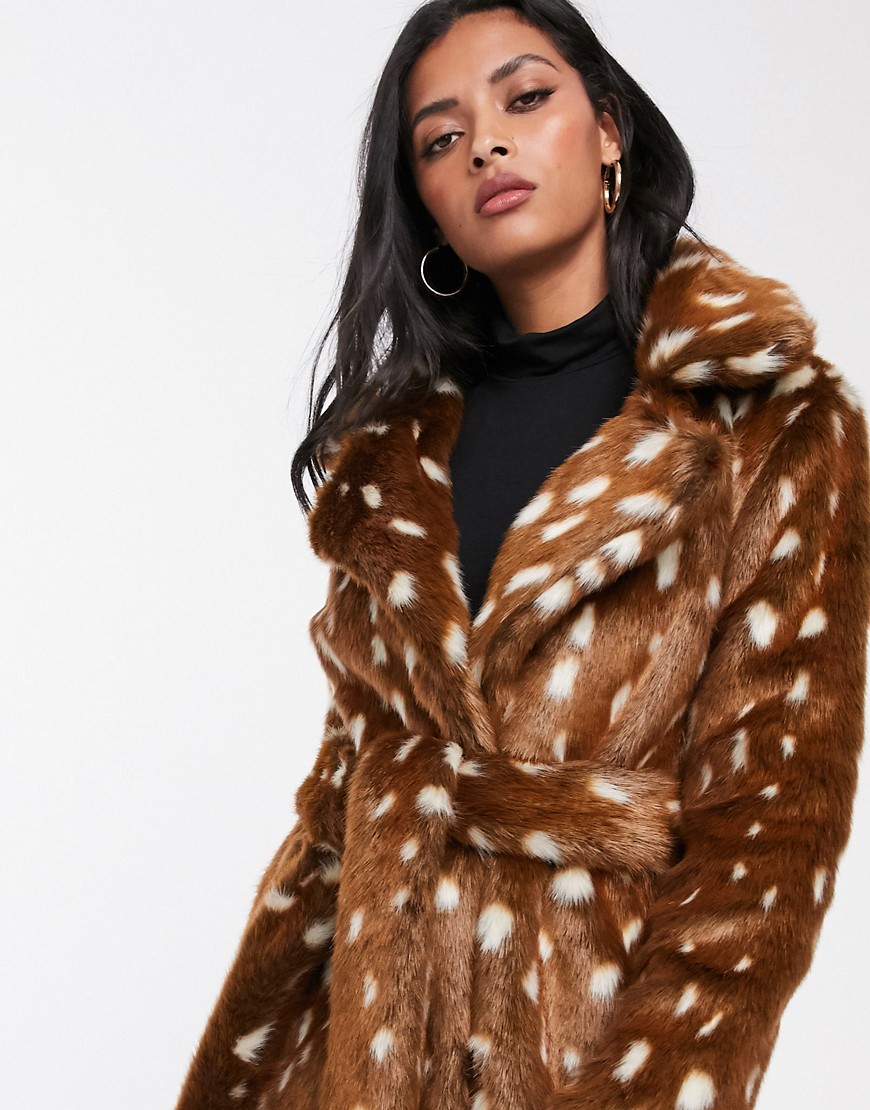 bambi bunda faux fur coat teddy bear coat asos