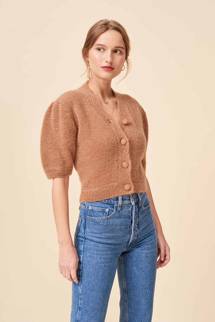 kratki kardigan cropped cardigan proljetna zenska moda Rouje