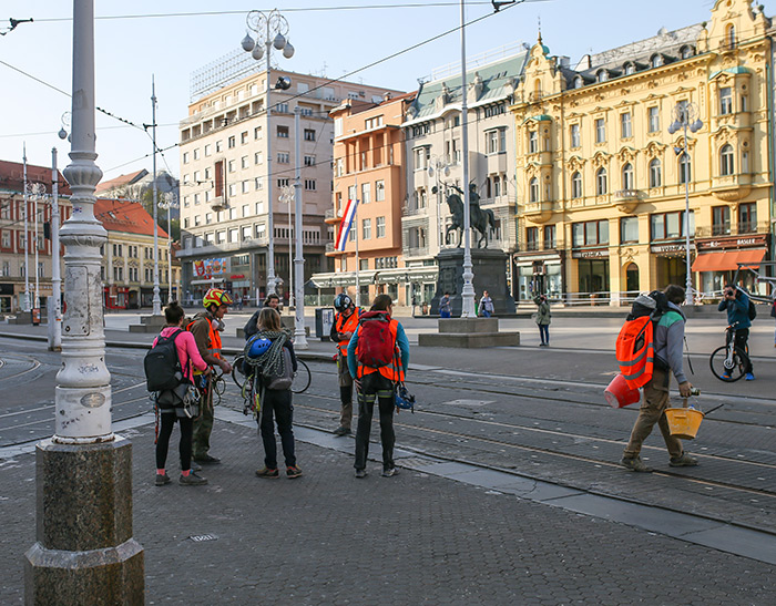 koronavirus potres Zagreb fotke fotografije nakon potresa alpinisti