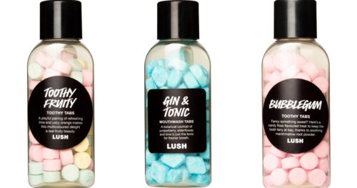 Gin Tonic Lush tabletice i želei za pranje i ispiranje zubi Lush pasta za zube bez fluora 