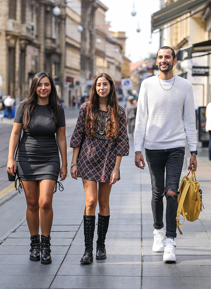 Fiorella Militza Navarro Duich, Slavka Kadivka Fatima Kovacevic Duk i Zvonimir Junior Tolj Egui street style zagreb špica foto Ana Josipović Slavica