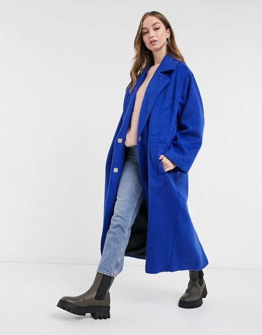 kako kombinirati indigo plavi kaput asos zara h&m kaput moda zima womens fashion gdje kupiti karirani kratki kaput 