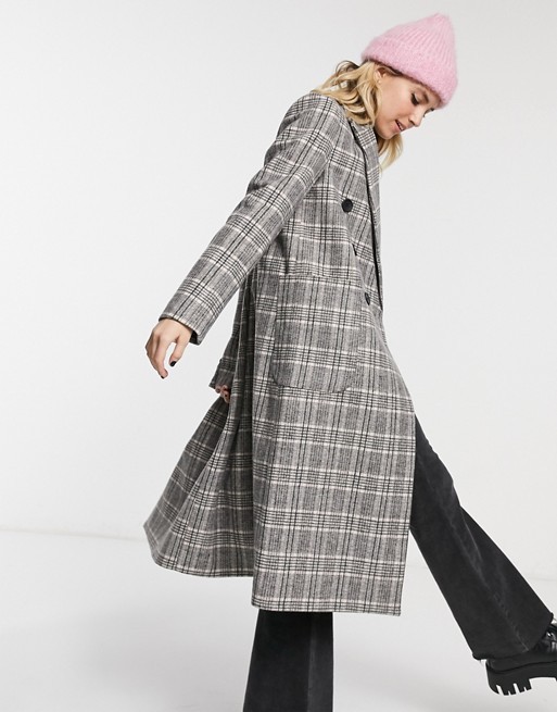 kako kombinirati sivi karirani kaput asos zara h&m kaput moda zima womens fashion gdje kupiti karirani kratki kaput 
