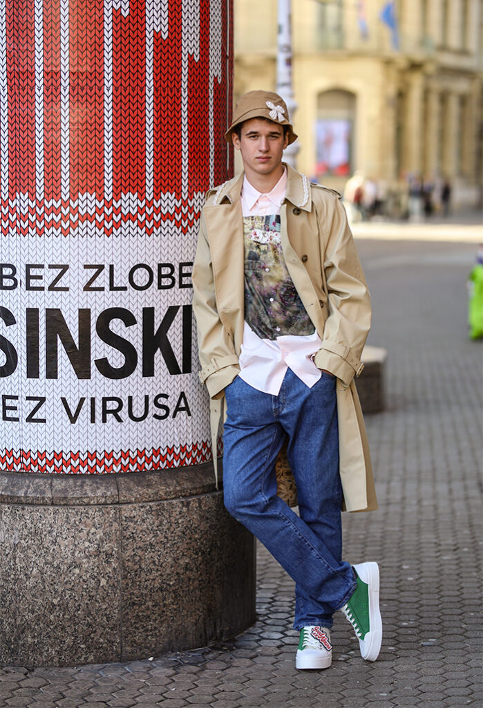 Kreacije Simone Rocha x H&M street style moda na ulicama Zagreba. Isprobali smo, pogledajte! Foto: Ana Josipović i Slavica Josipović, student Lovro Tovernić muška moda