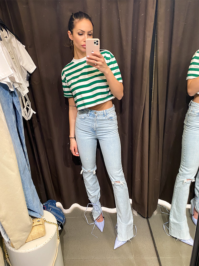 kakve zvonolike trapezice se sada nose Paula Helena Martinović Zara jeans Mango Stradivarius