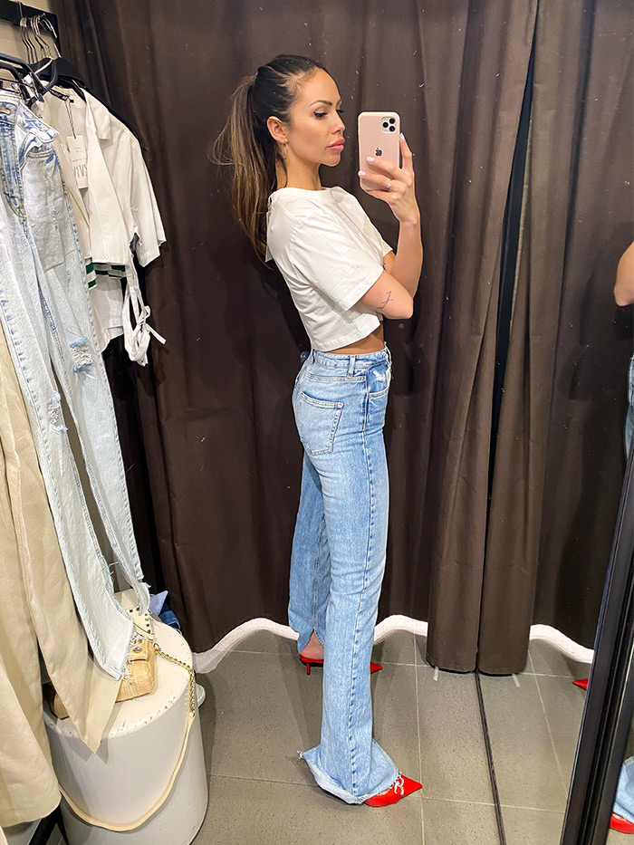 kakve zvonolike trapezice se sada nose Paula Helena Martinović Zara jeans Mango Stradivarius