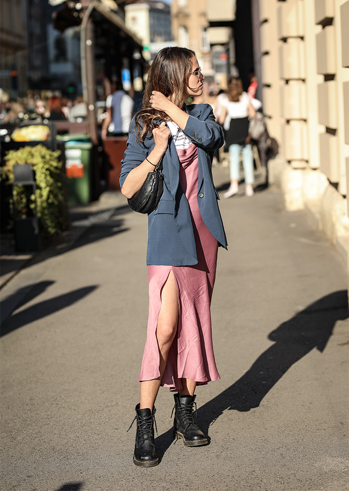 Matea Dominiković Zara slip haljina marte street style Zagreb špica najnovije