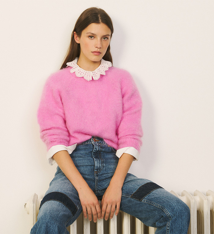 trend proljeće kako nositi pink džemper